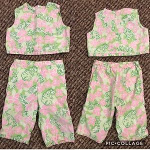 Lilly Pulitzer 2 Piece Crop and Capris Toddler 2T